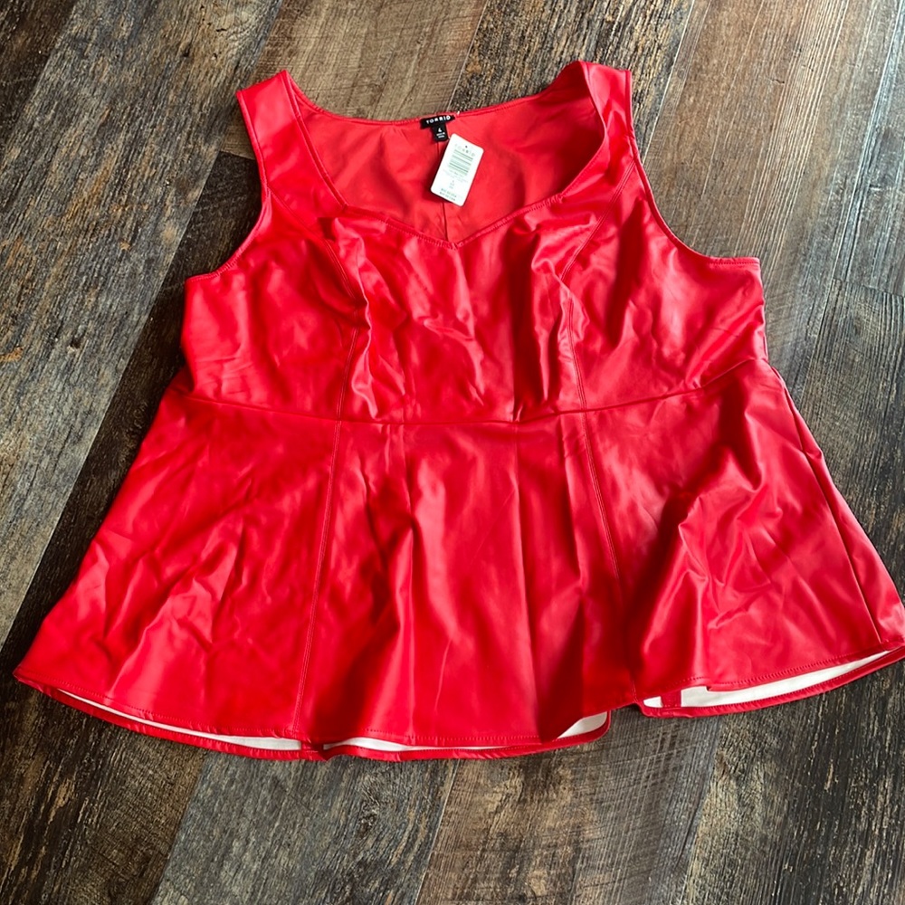 Red Leather Top